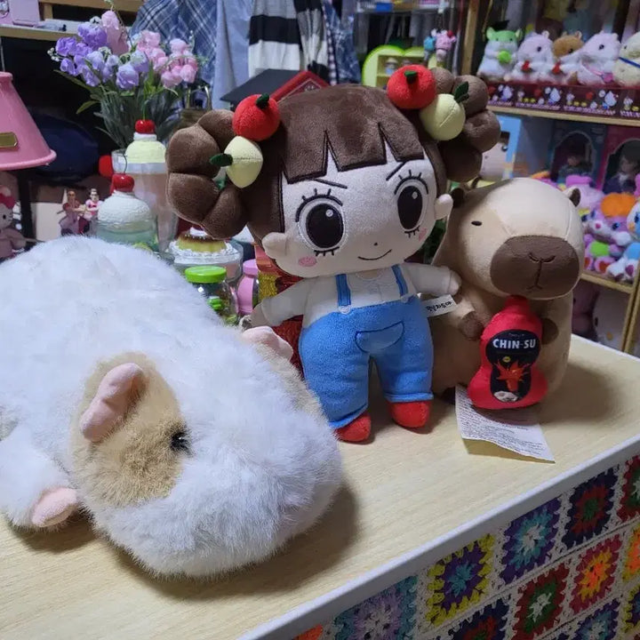 [BUNJANG] Set Bundle Jjadu Capybara Morumotto Plush Toys / 인형 세트 일괄 택포 자두인형 카피바라 모루못토상