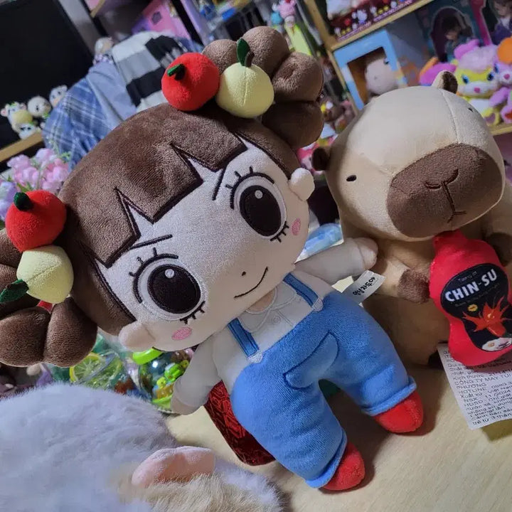 [BUNJANG] Set Bundle Jjadu Capybara Morumotto Plush Toys / 인형 세트 일괄 택포 자두인형 카피바라 모루못토상