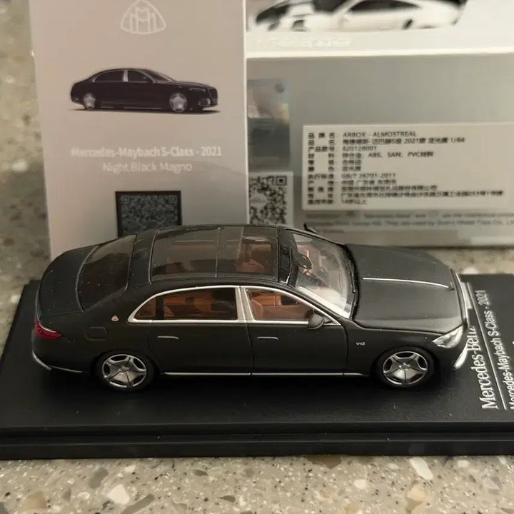 [BUNJANG] ARBOX 1:64 Maybach W223 Black Diecast Model / 1:64 Arbox W233 마이바흐 블랙 컬러 다이캐스트
