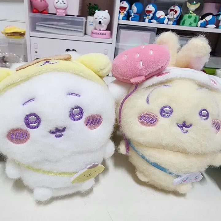 [BUNJANG] Sanrio x Monjikku Collaboration Plush Keychain Bundle Set / (새상품)먼작귀 산리오 콜라보 인형 키링 3개일괄