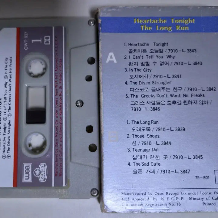 [BUNJANG] Eagles The Long Run Cassette Tape (Unsealed) / Eagles(이글스) - The Long Run (개봉 카세트테이프)