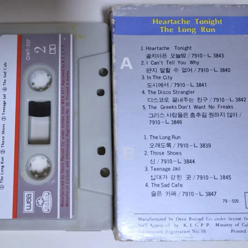 [BUNJANG] Eagles The Long Run Cassette Tape (Unsealed) / Eagles(이글스) - The Long Run (개봉 카세트테이프)
