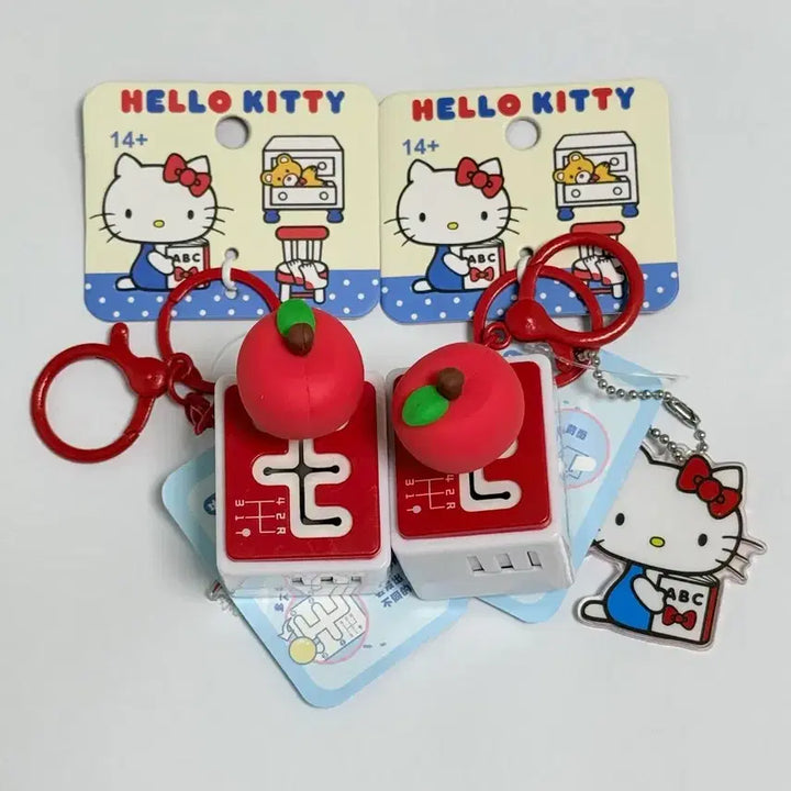 [BUNJANG] Hello Kitty Apple Gear Stick Keychain / 헬로키티 사과 기어봉 키링