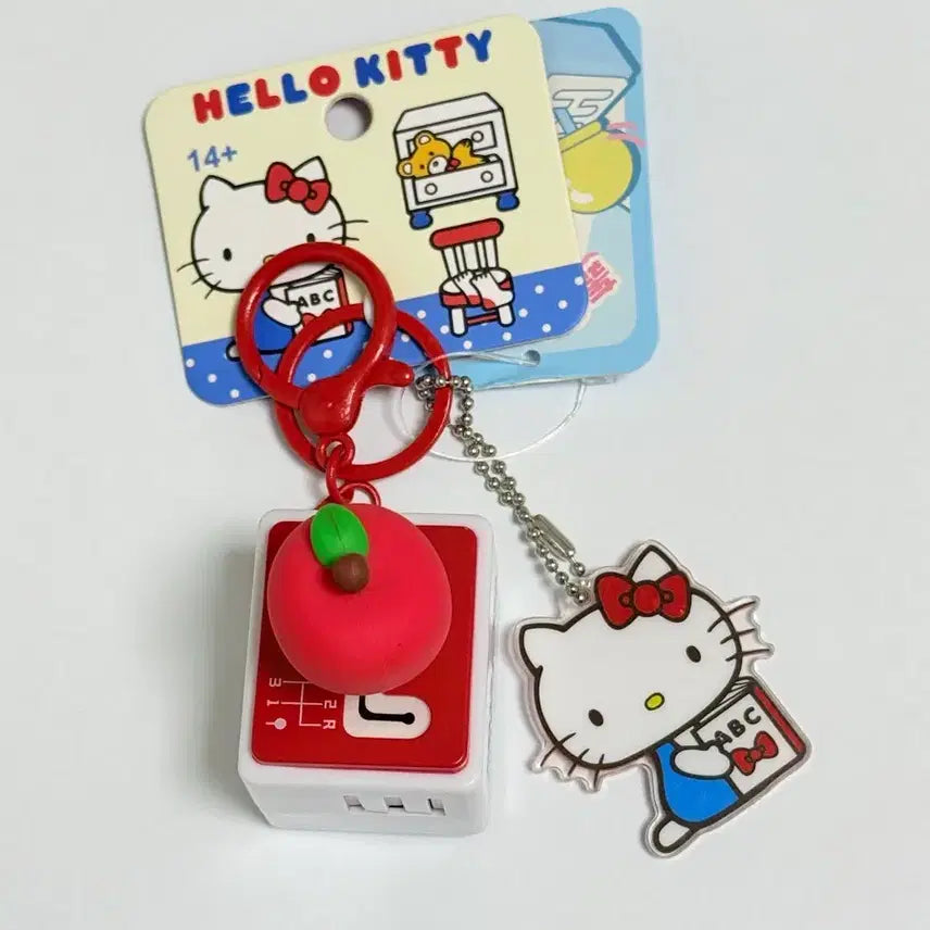 [BUNJANG] Hello Kitty Apple Gear Stick Keychain / 헬로키티 사과 기어봉 키링