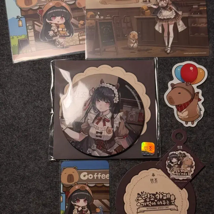 [BUNJANG] Cafe Can Badge &amp; POB / 명조 치사 굿즈 카페 캔뱃지, 특전 판매합니다.