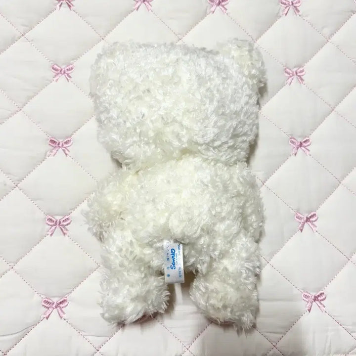 [BUNJANG] Sanrio Hello Kitty Teddy Bear White Ribbon Room Decor / 갸루 히메 방꾸 키티 곰돌이 테디베어 화이트 리본