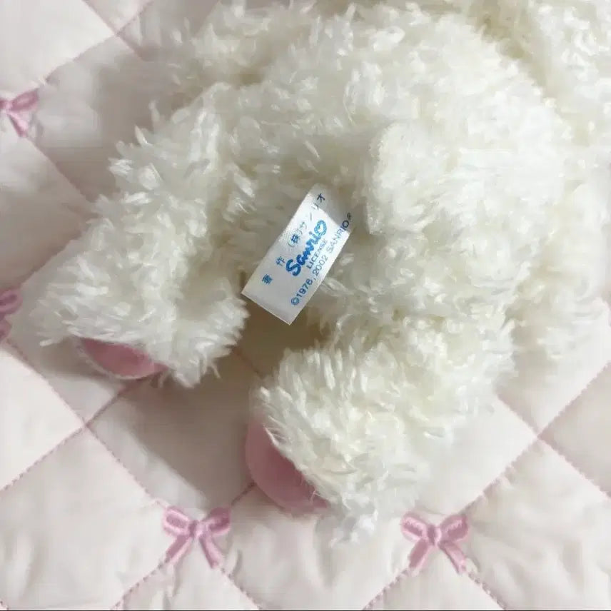 [BUNJANG] Sanrio Hello Kitty Teddy Bear White Ribbon Room Decor / 갸루 히메 방꾸 키티 곰돌이 테디베어 화이트 리본