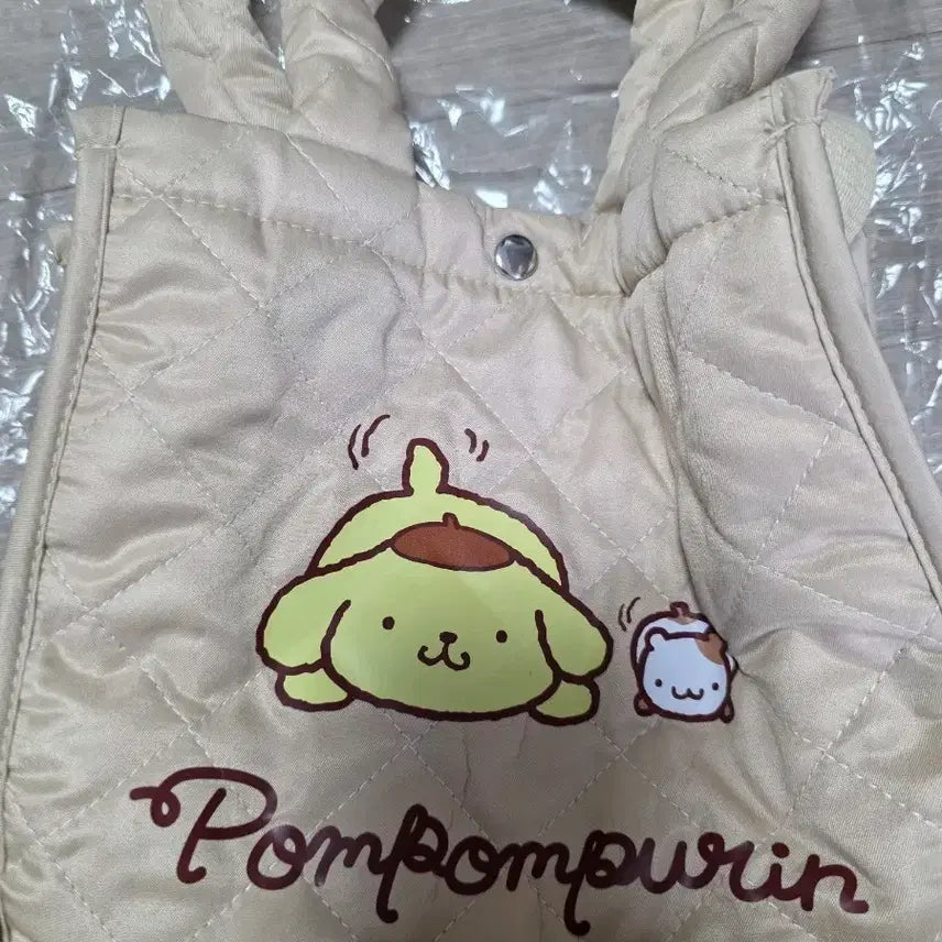 [BUNJANG] Pompompurin Quilted Tote Bag Dog Walking Bag / 폼폼푸린 퀄팅 토트백 강아지 산책가방