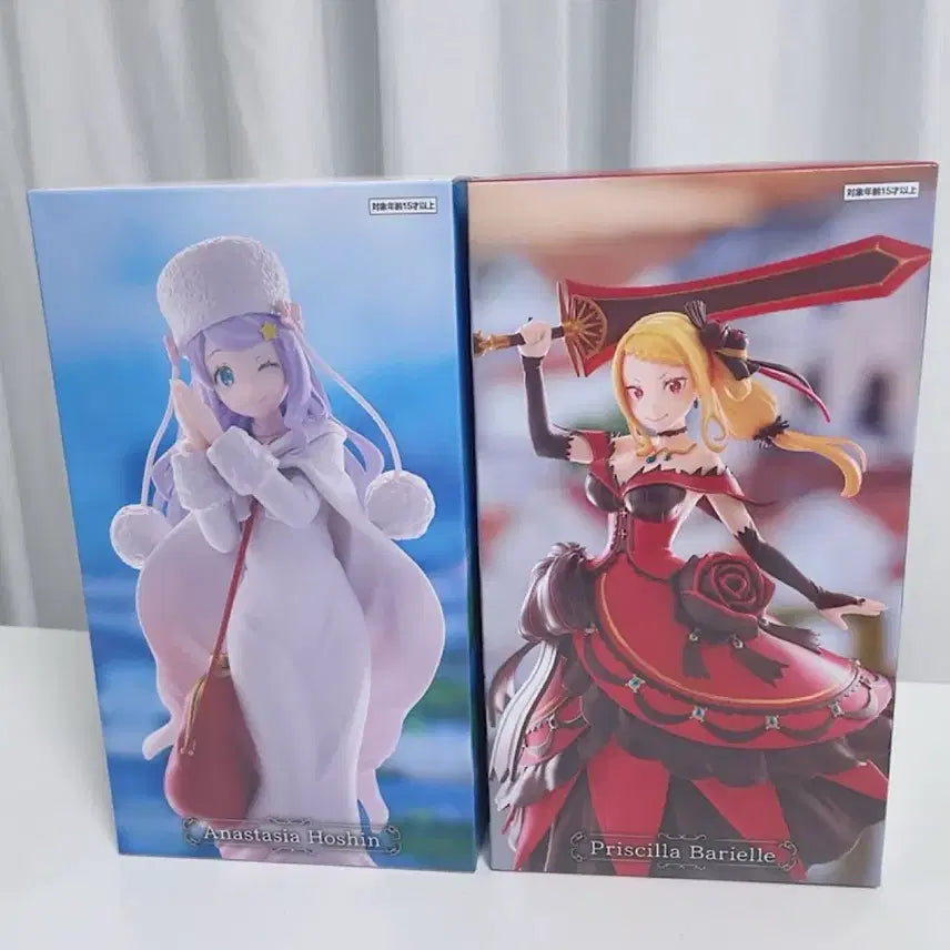 [BUNJANG] Re:Zero Gigo Anastasia &amp; Priscilla Figure Bundle / 리제로 gigo 피규어 아나스타시아 프리실라 일괄 판매 re제로부터시작하는이세계생활
