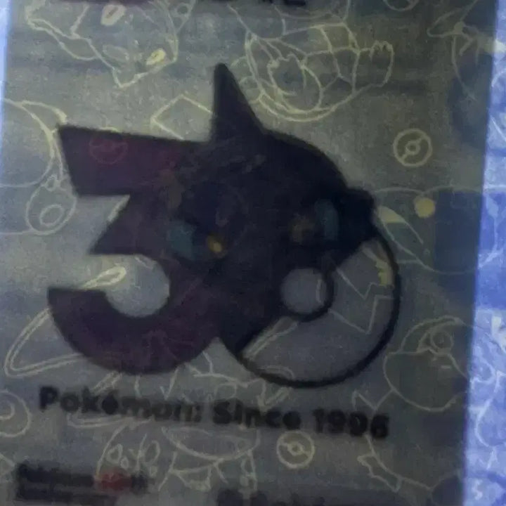 [BUNJANG] Pokemon 30th Anniversary Ddiddal Sticker - Dark Dragon / [미개봉 새상품] 포켓몬 30주년 띠부씰 스티커  어둠대신 30주년