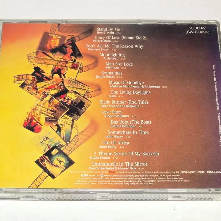 [BUNJANG] Best Soundtrack Collection CD (1988 WEA Compilation) / Best Soundtrack Collection (1988 WEA 컴필레이션)