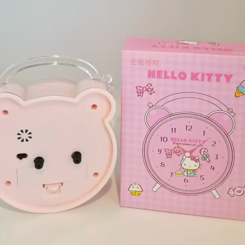 [BUNJANG] Hello Kitty Desk Clock Pink / 헬로키티 탁상 시계 새상품 (무소음+뮤직알람)
