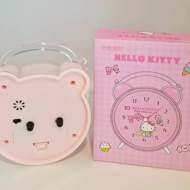 [BUNJANG] Hello Kitty Desk Clock Pink / 헬로키티 탁상 시계 새상품 (무소음+뮤직알람)