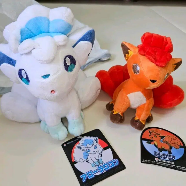 [BUNJANG] Pokemon Vulpix Alolan Vulpix Plush Set / 포켓몬 식스테일 알로라 식스테일 인형 세트