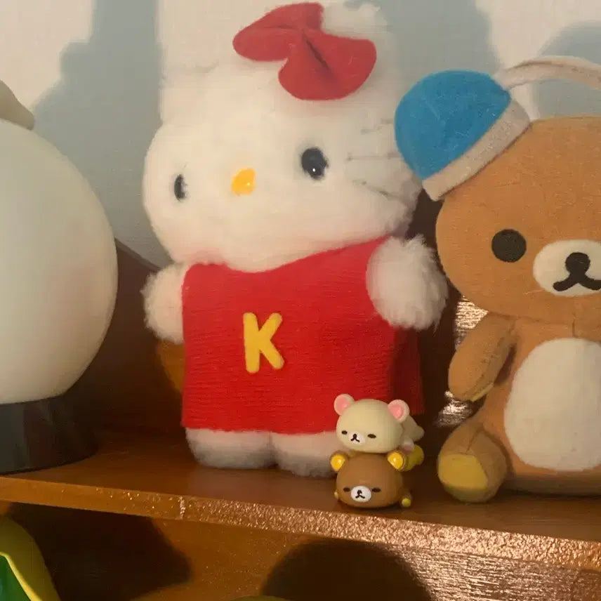 [BUNJANG] Vintage Hello Kitty Long Fur Fool Plush / 고전 키티 헬로키티 산리오 장모 바보 인형