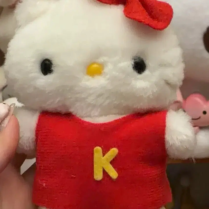 [BUNJANG] Vintage Hello Kitty Long Fur Fool Plush / 고전 키티 헬로키티 산리오 장모 바보 인형