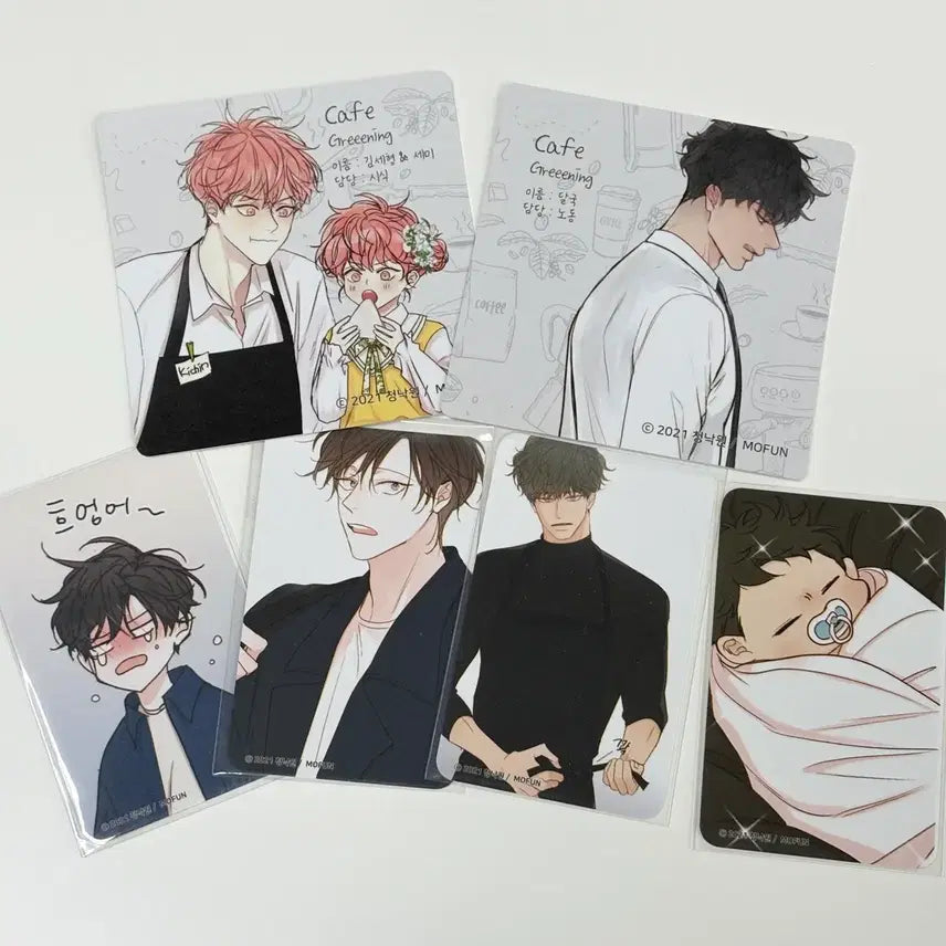 [BUNJANG] Mofun Cheongnakwon Visit Photocard &amp; Coaster Set / 모펀 청낙원 방문 포카+코스터