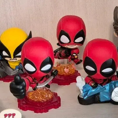 [BUNJANG] Hot Toys Cosbi Deadpool &amp; Wolverine Figure 4-Figure Bundle Set / 데드풀과 울버린 핫토이 코스비 피규어 4종 일괄판매