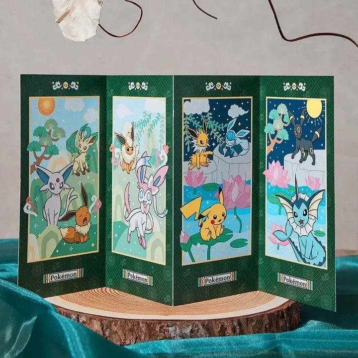 [BUNJANG] Pokemon Store Traditional Edition Folding Screen Eeveelutions / 포켓몬 스토어 전통에디션 병풍 카드 이브이즈