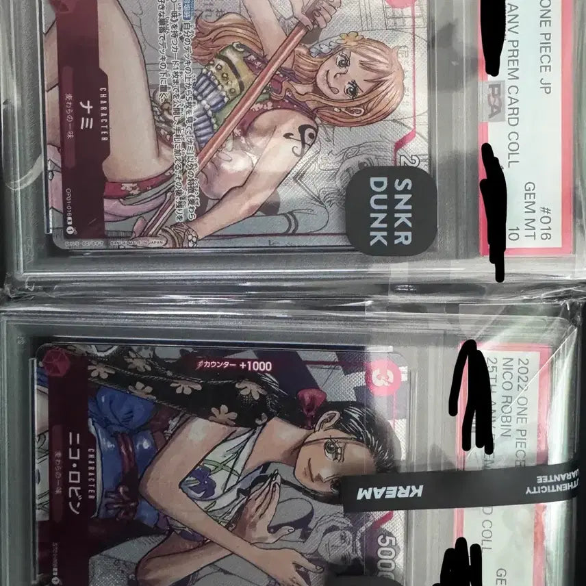 [BUNJANG] One Piece Nami Nico Robin Card Bundle Set / 원피스카드 나미 니코로빈 일괄