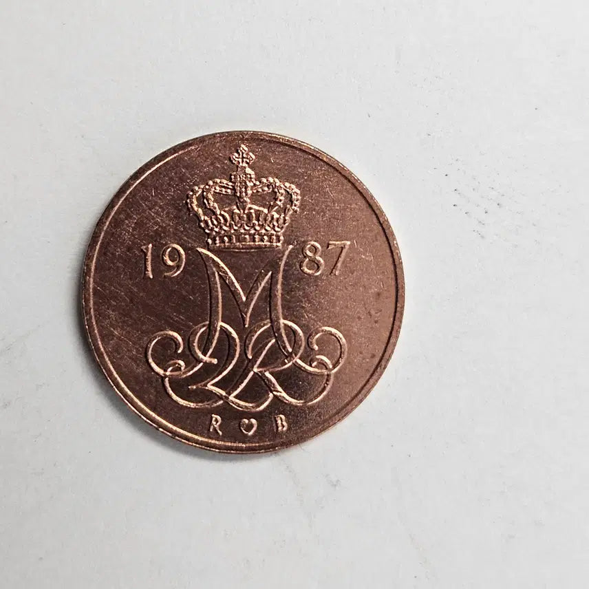 [BUNJANG] 1987 Denmark 5 Ore Coin (Discontinued) / 1987년 덴마크 5 외레 단종 동전 MW81