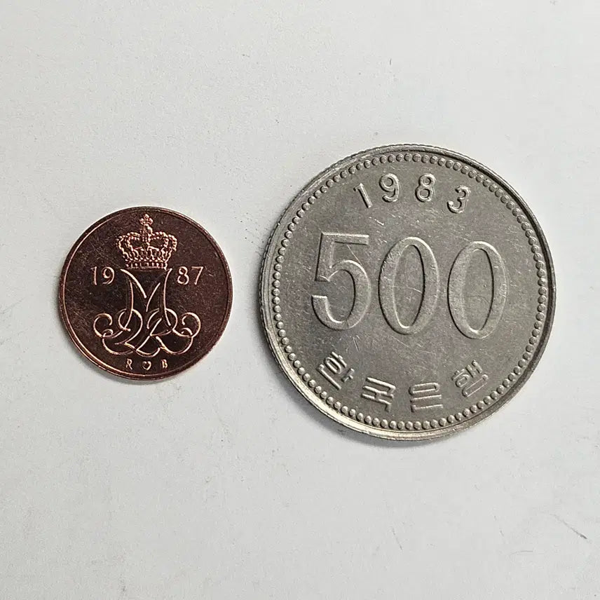 [BUNJANG] 1987 Denmark 5 Ore Coin (Discontinued) / 1987년 덴마크 5 외레 단종 동전 MW81