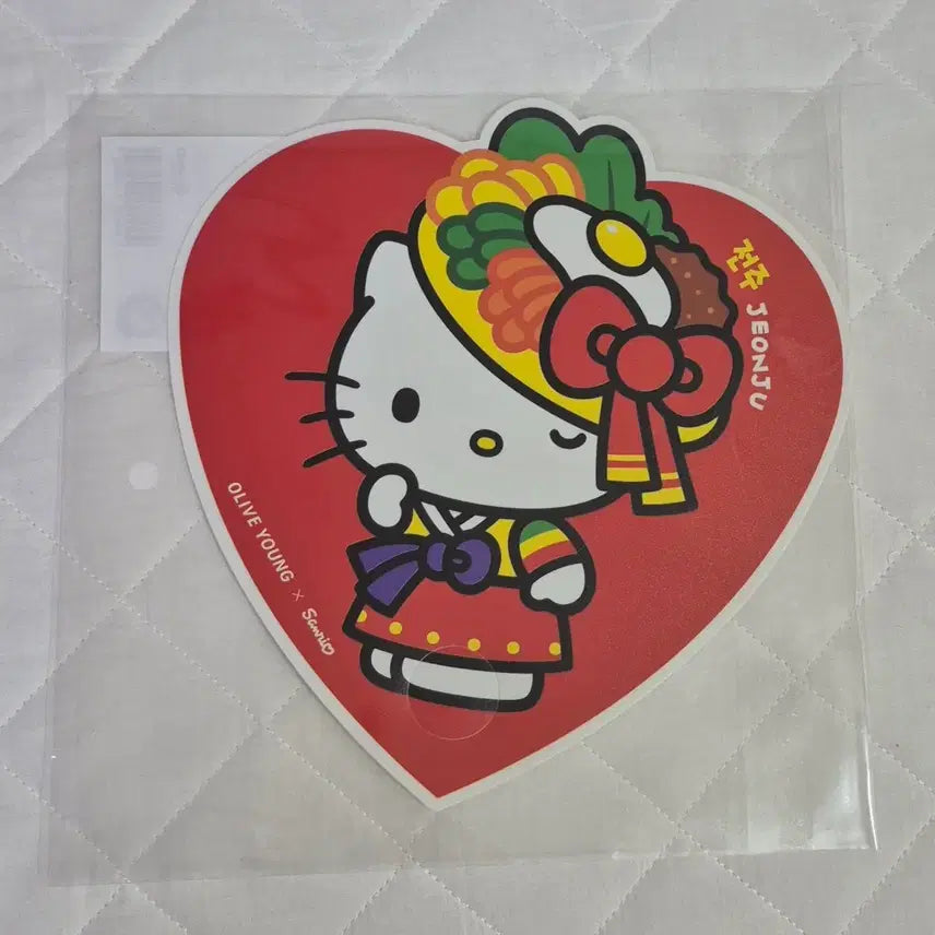 [BUNJANG] Sanrio Hello Kitty Fan / (미개봉)올리브영 산리오 헬로키티 부채 전주 비빔밥 헬로 키티