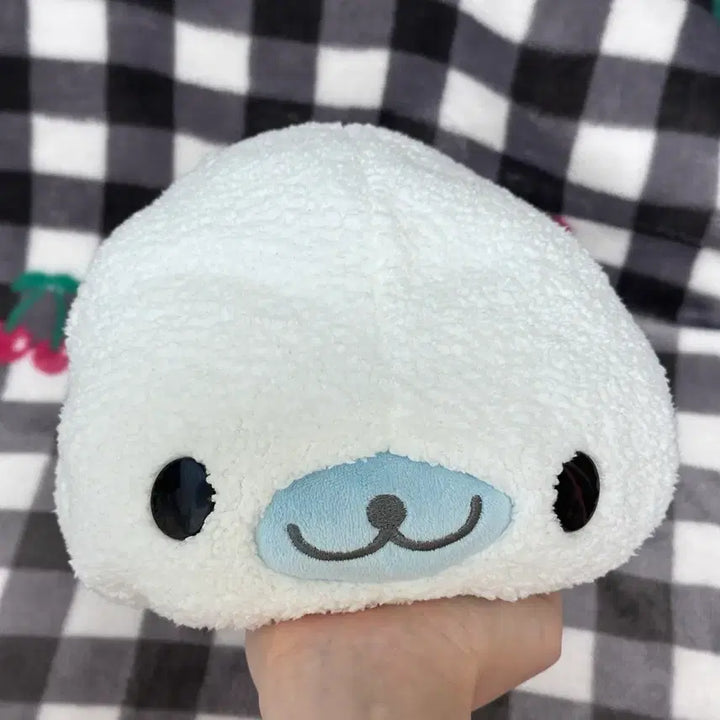 [BUNJANG] San-X Mamegoma Large Plush (Fluffy Material) / 고전 산엑스 대형 뽁실뽀글 마메고마 인형
