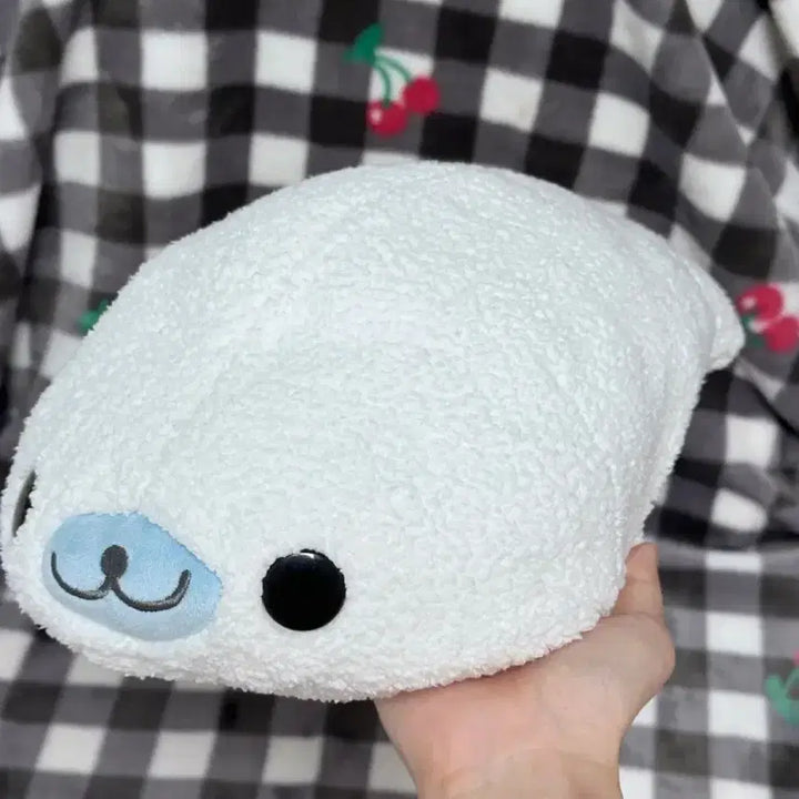 [BUNJANG] San-X Mamegoma Large Plush (Fluffy Material) / 고전 산엑스 대형 뽁실뽀글 마메고마 인형