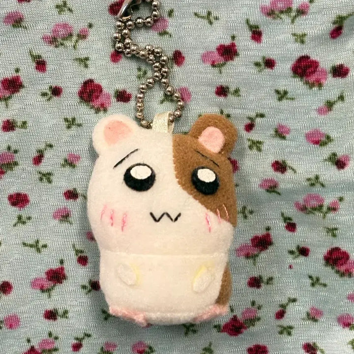 [BUNJANG] Vintage Hamster Doll Keychain / 고전 햄스터 부꾸부꾸 천연회람판 부끄햄 인형 키링