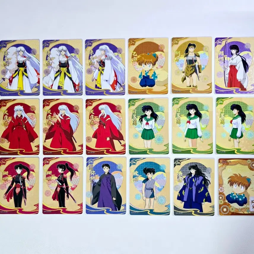 [BUNJANG] KAYOU Inuyasha Card 18-Card Bundle Set / 카유 이누야샤 카드 18장 일괄