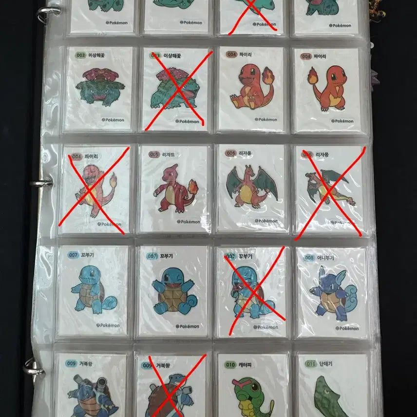 [BUNJANG] 2022 Pokemon Stickers 1st Generation Full Set (159 Types, 3-Digit) / 2022년 포켓몬 띠부씰 1세대 159종 전종 세트 (3자릿수)