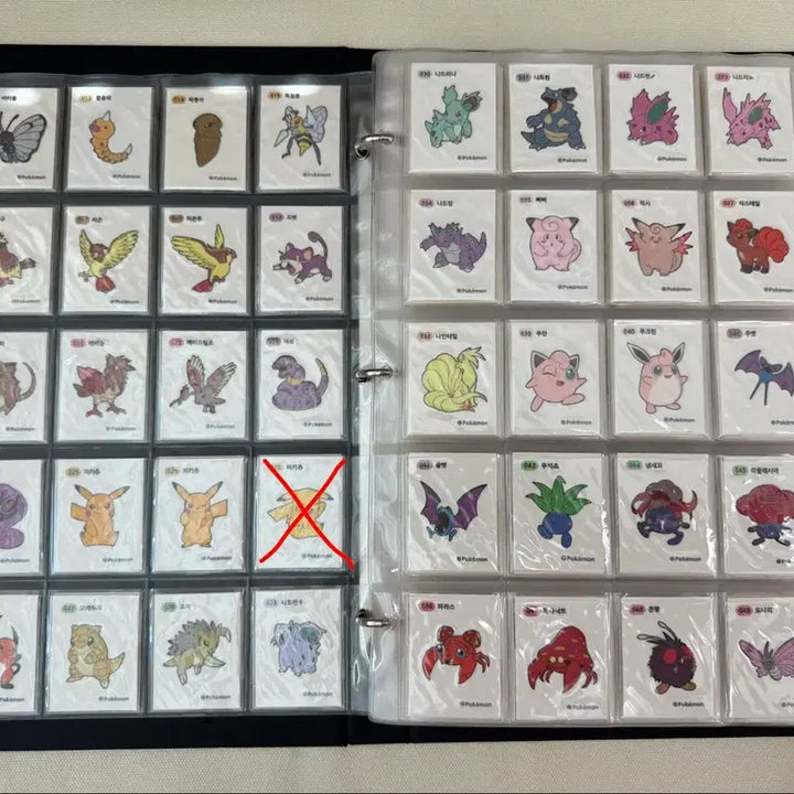 [BUNJANG] 2022 Pokemon Stickers 1st Generation Full Set (159 Types, 3-Digit) / 2022년 포켓몬 띠부씰 1세대 159종 전종 세트 (3자릿수)