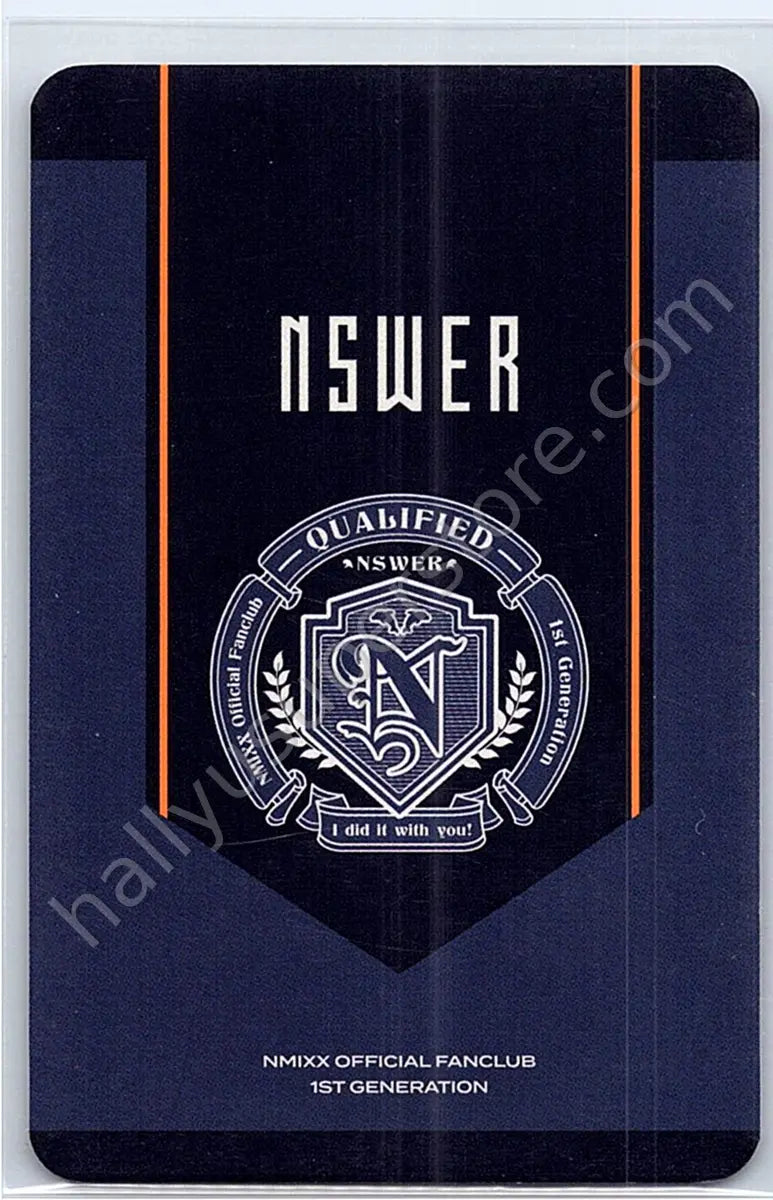 NMIXX - Bae - NSWER 1st Generation - Qualified