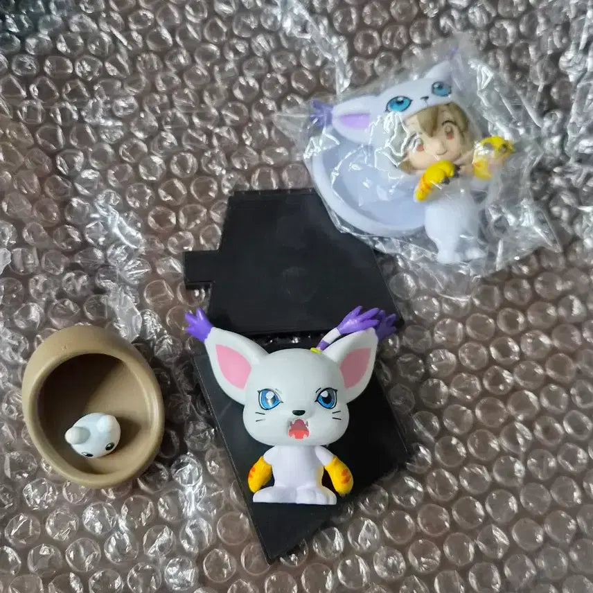 [BUNJANG] Digimon Digimon Adventure White Tailmon Gatomon Nari Figure Set / 디지몬 디지몬어드벤쳐 하얀몬 가트몬 나리 피규어 세트