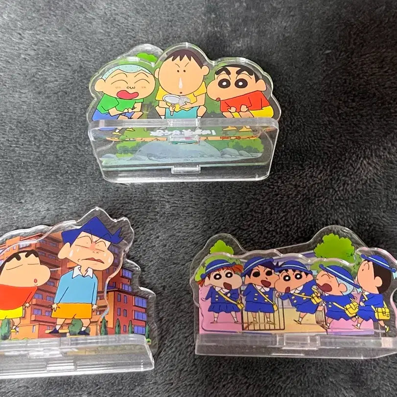 [BUNJANG] Crayon Shin-chan Acrylic Standee Bundle / 짱구는 못말려 아크릴 3개 일괄