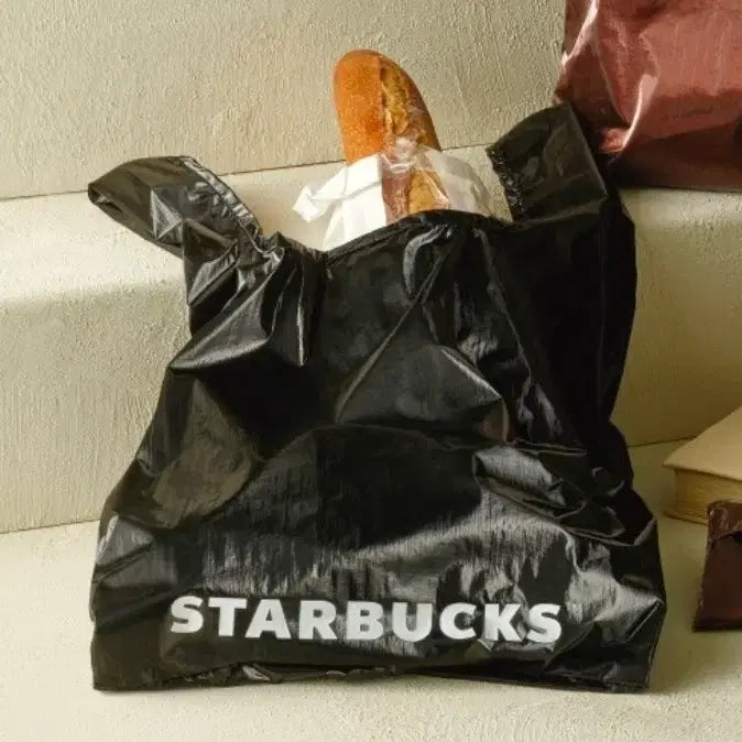 [BUNJANG] Starbucks Foldable Bag Black / 스타벅스 폴더블백 블랙