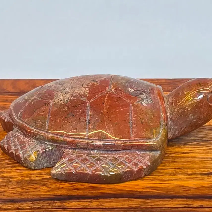 [BUNJANG] Turtle Mineral Stone with Stand / 26090835 좋은 기운을 주고 붉은 컬러가 영롱한 장수 거북이 광물 수석 팝니다