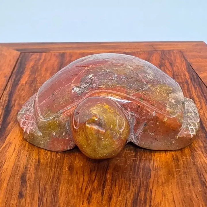 [BUNJANG] Turtle Mineral Stone with Stand / 26090835 좋은 기운을 주고 붉은 컬러가 영롱한 장수 거북이 광물 수석 팝니다