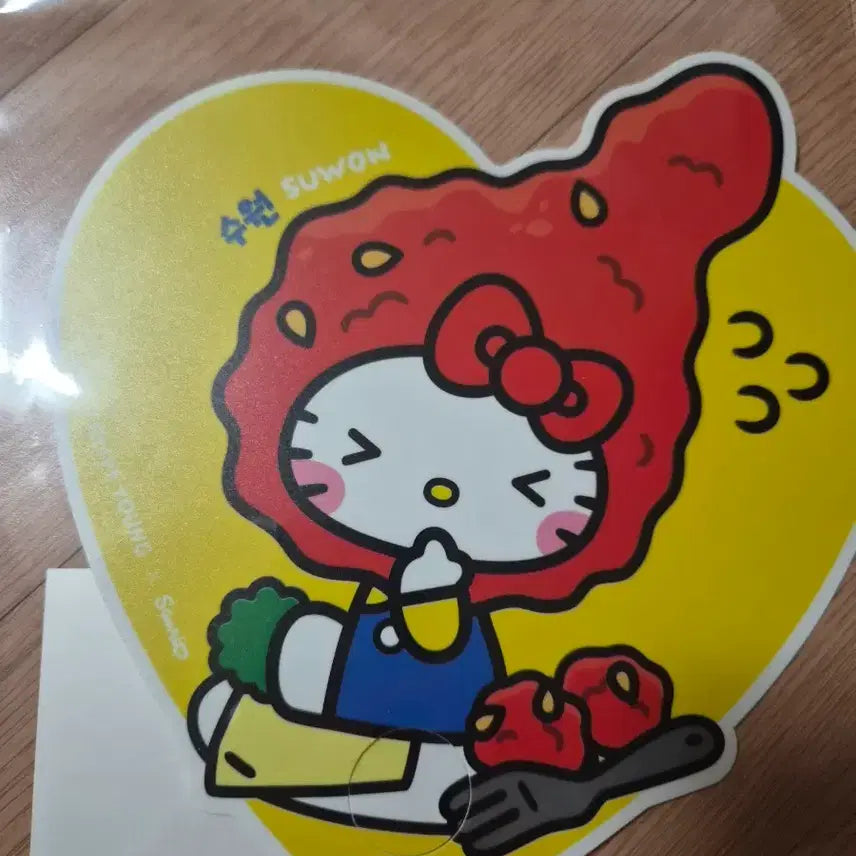 [BUNJANG] Sanrio Hello Kitty Suwon Fan (Sealed) / 미개봉)올리브영 X산리오 헬로키티 수원 부채