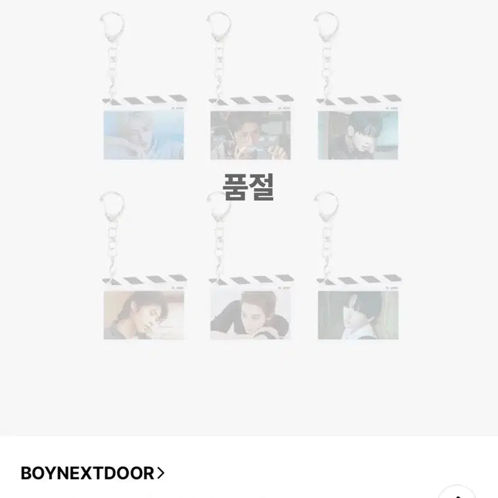 [BUNJANG] BOYNEXTDOOR The Action Acrylic Keyring Riwoo (Sealed) / 보넥도 디액션 키링 리우 미개봉