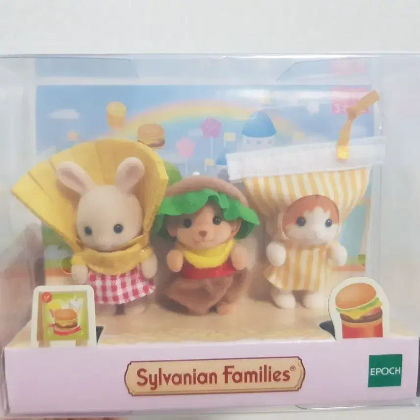 [BUNJANG] Sylvanian Families Hamburger Trio Set (Sealed) / 실바니안 햄버거 트리오 미개봉