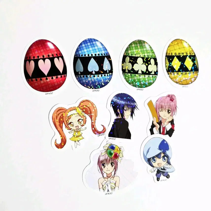 [BUNJANG] Official Shugo Chara Sticker Set / [공식] 캐릭캐릭체인지 스티커 세트