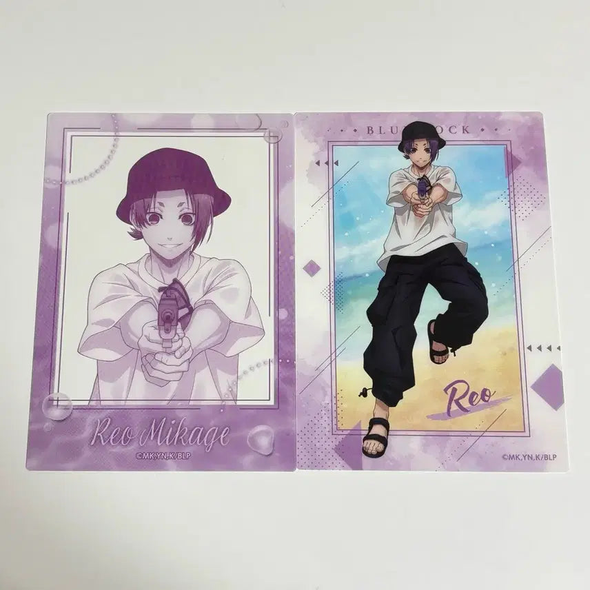 [BUNJANG] Blue Lock Mikage Reo Water Gun Clear Card Set / 블루록 미카게 레오 애니메이트 물총 클리어 카드 세트