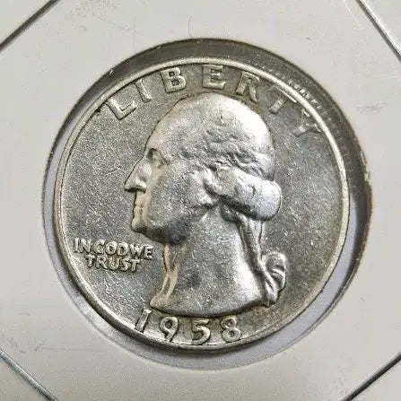 [BUNJANG] USA 1958 25 Cent Quarter Dollar Silver Coin / (은화)미국 1958년 25센트 쿼터 달러 (동전.외국주화)02
