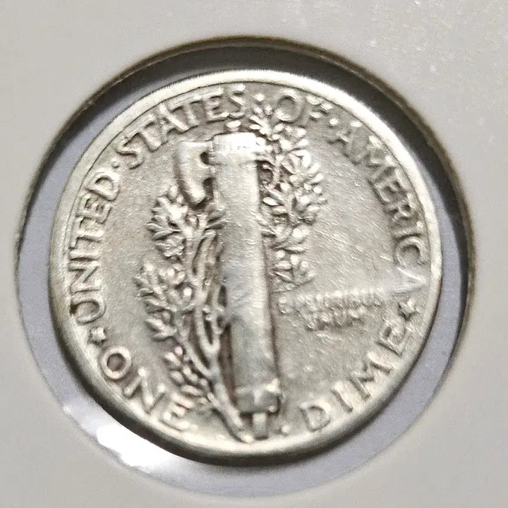 [BUNJANG] USA 1945 Mercury Dime 10 Cent Silver Coin / (은화)미국 1945년 10센트 머큐리 다임(동전.외국주화)05