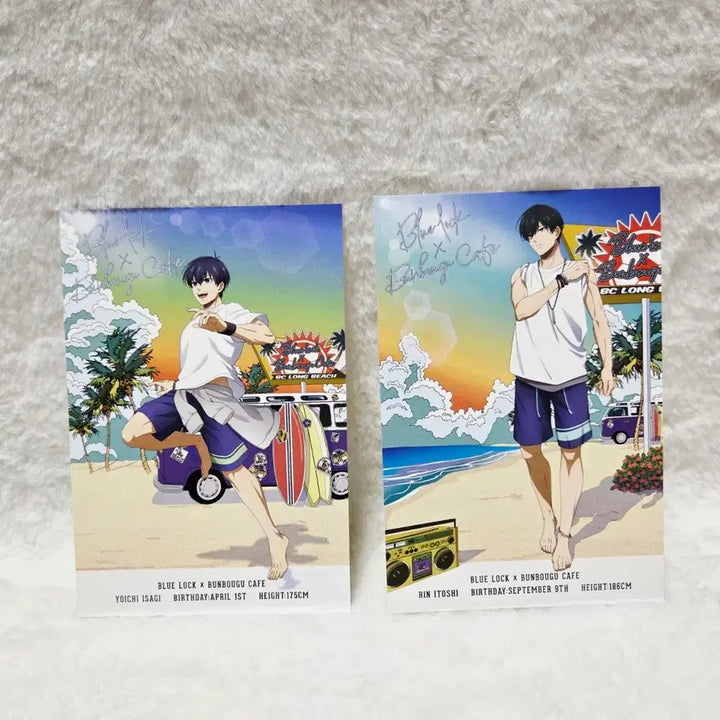 [BUNJANG] Blue Lock Stationery Collaboration Seaside Postcard Set - Isagi, Rin Bundle Set / [미개봉] 블루록 문방구 콜라보 씨사이드 엽서 - 이사기,린