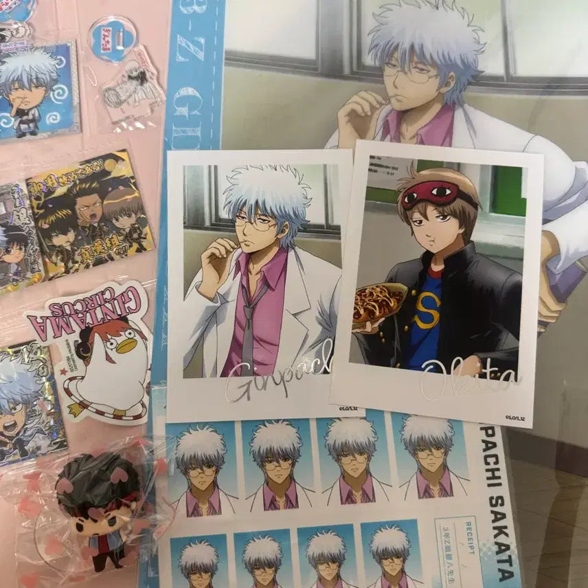[BUNJANG] Gintama Gintoki Goods Bundle (Chibi Acrylic, Card, Photo, File) / 은혼 긴토키 굿즈 카드 웨하스 치비 아크릴 점프샵 증사 초코린 피규어 파일