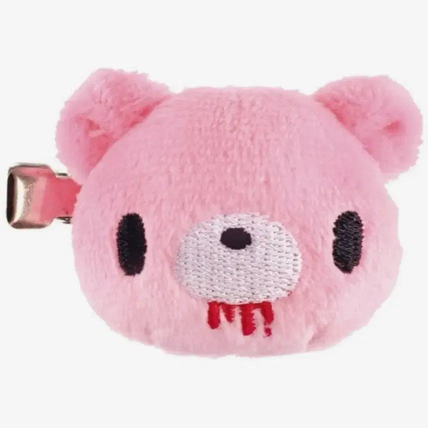 [BUNJANG] Glumi Bear Plush Mascot Hair Clip / 글루미베어 봉제 마스코트 헤어클립 페이스 헤어핀 머리핀 인형 키링