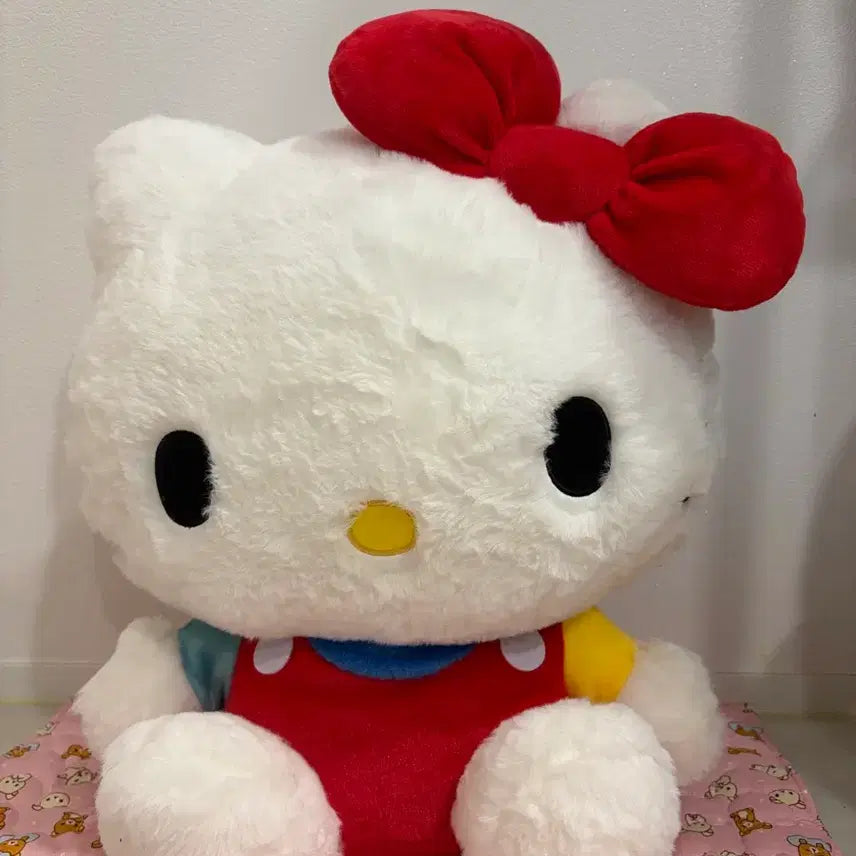 [BUNJANG] Long-Haired Large Kitty Plush Doll / 장모 대형 키티 인형